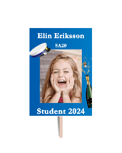 Studentskylt / studentplakat med ditt eget tryck